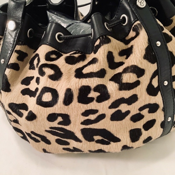Cristina Made in Italy Leather Calf Leopard Bag - Picture 6 of 8